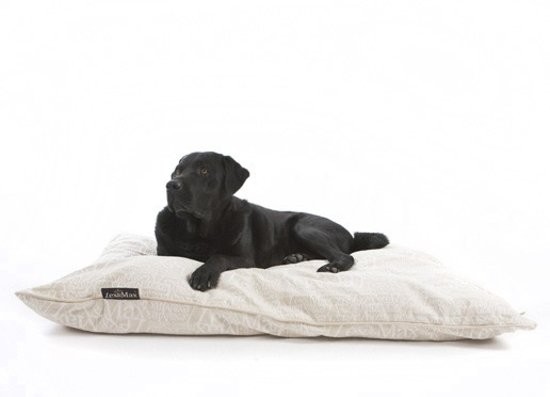 Lex & Max Luxusní potah na polštář pro psa Lex & Max Chic 75 x 50 cm | béžový
