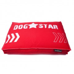 Luxusní potah na pelíšek pro psa Lex & Max Dog Star 75 x 50 cm | červený č.1