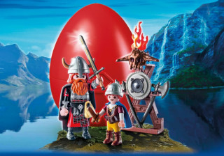 Playmobil 9209 Velikonoční vajíčko Velký a malý Viking č.2