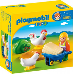 Playmobil 6965 Farmářka s kuřaty (1.2.3) č.1