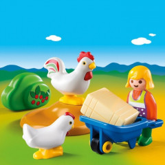 Playmobil 6965 Farmářka s kuřaty (1.2.3) č.2