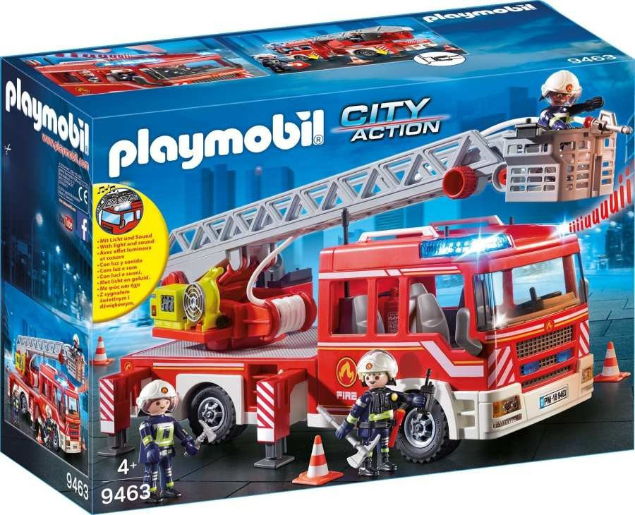 Playmobil Playmobil 9463 Požární auto s výsuvných žebříkem