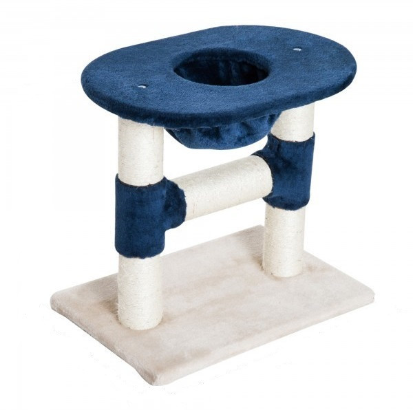Goleto Škrabadlo pro kočky 48x50x35 cm | tmavě modré