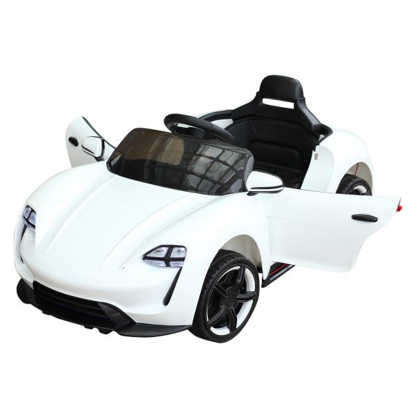 Goleto Sportovní dětské autíčko NEON QLS s dálkovým ovládáním | bílé