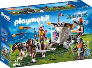 Playmobil 9341 Poníci táhnoucí balistu s trpaslíky č.1