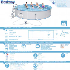 Bazén Bestway Hydrium „Splasher“4,6 x 0,9 m | kompletní set s filtrací č.3