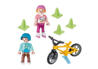 Playmobil 70061 Děti na kole a bruslích č.2