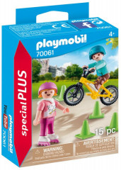 Playmobil 70061 Děti na kole a bruslích č.1