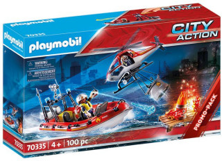 Playmobil 70335 Hasiči s helikoptérou a člunem č.1