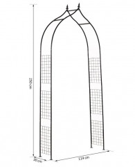 Zahradní oblouk na růže | 250 x 30 x 114 cm č.3