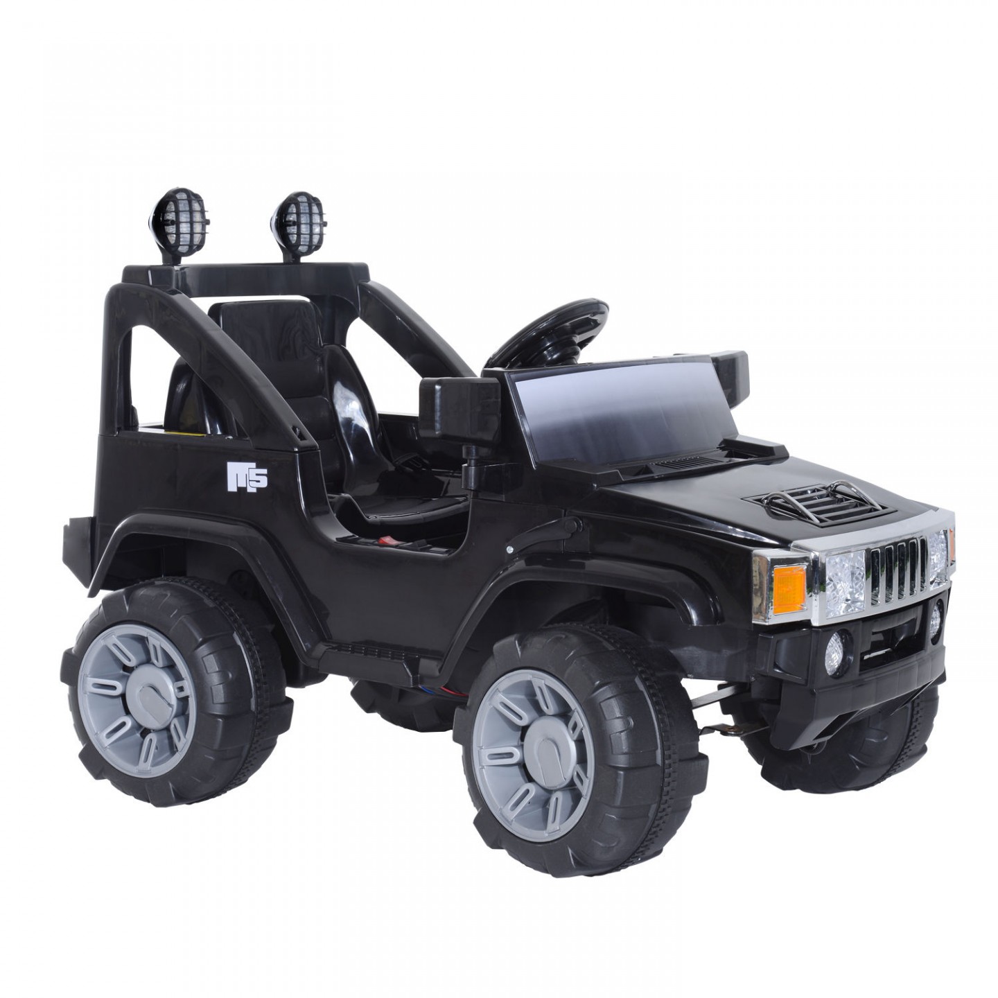 Goleto Dětské elektrické auto Jeep MP3, černé