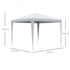 Zahradní altán 2,7 x 2,7 m| bílý č.2