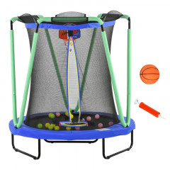 Dětská trampolína s basketbalovým košem | Ø140 x 155 cm č.1