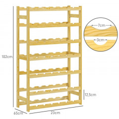 Stojan na 42 lahví vína | 63 x 25 x 102 cm č.2