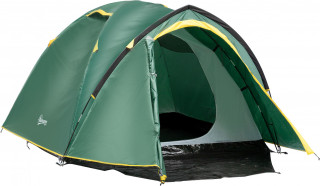 Kempingový stan pro 2-3 osoby 325x183x130 cm | zelený + žlutý